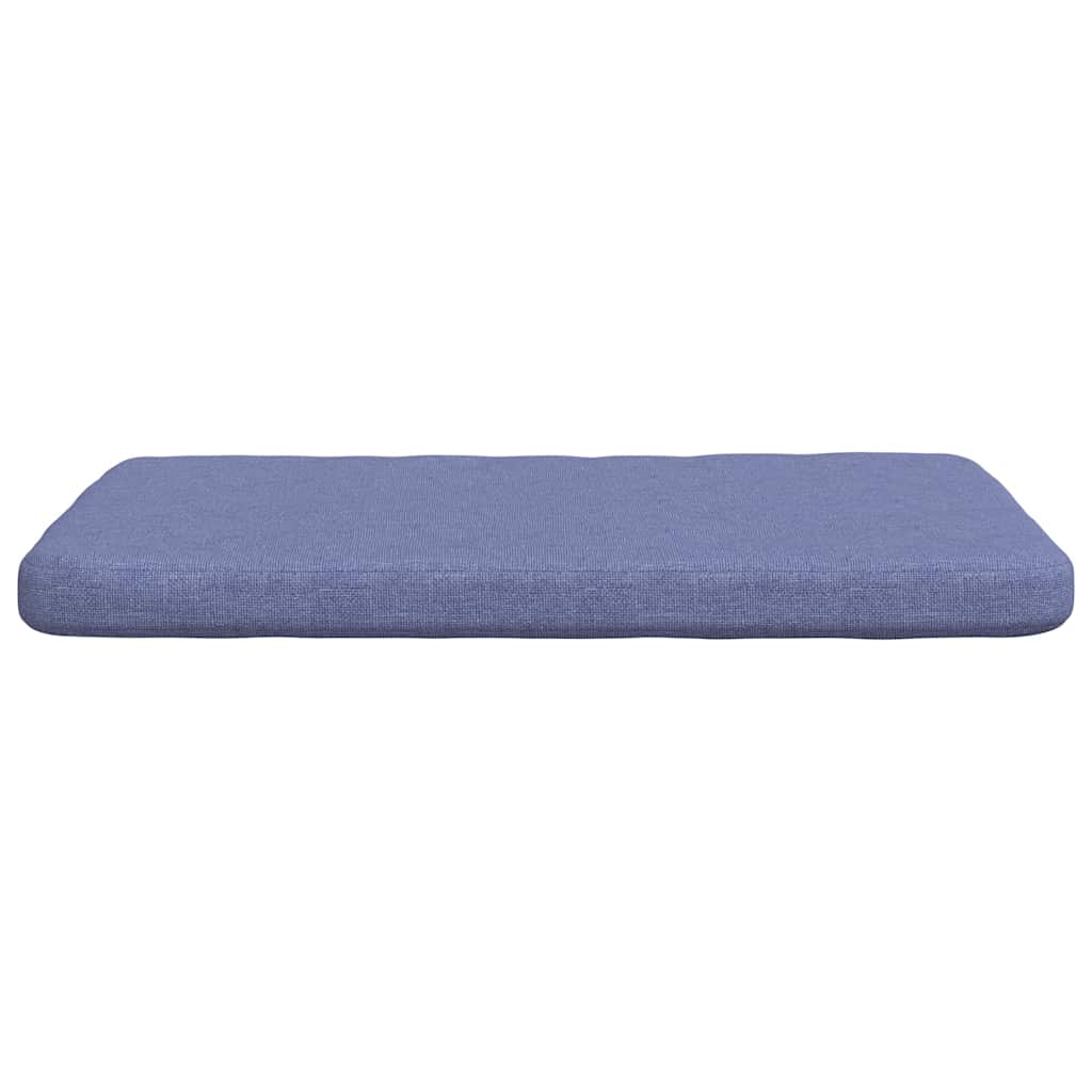 Cuscini per Seduta 4 pz Tessuto Blu jeans 40 x 40 x 3 cm