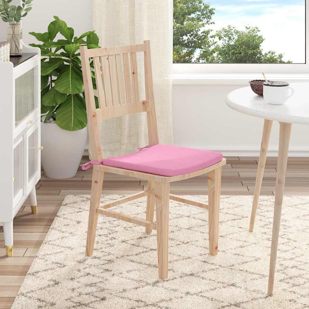 Cuscini per Seduta 4 pz Tessuto Rosa 40 x 40 x 3 cm