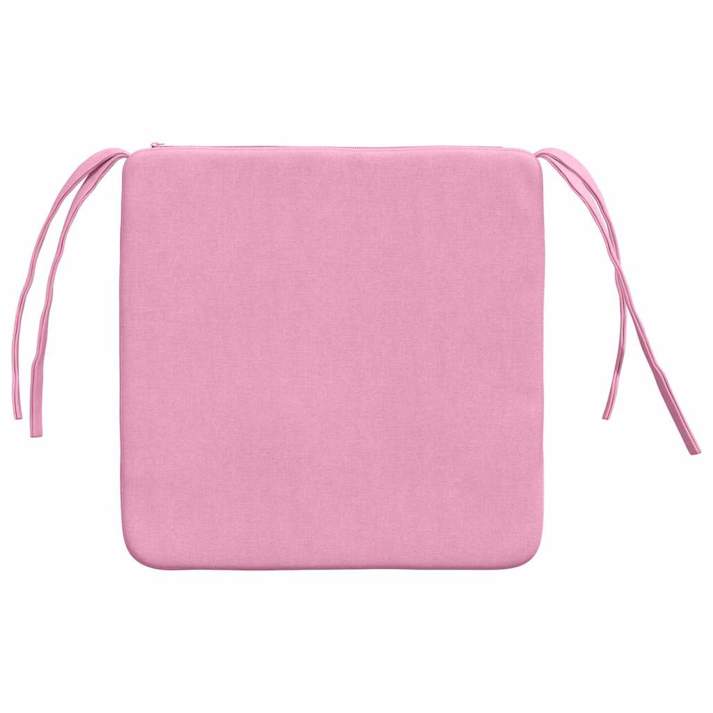 Cuscini per Seduta 4 pz Tessuto Rosa 40 x 40 x 3 cm