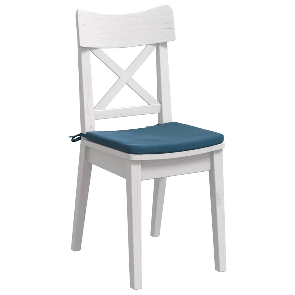 Cuscini per Seduta 4 pz Velluto Blu 40 x 40 x 3 cm