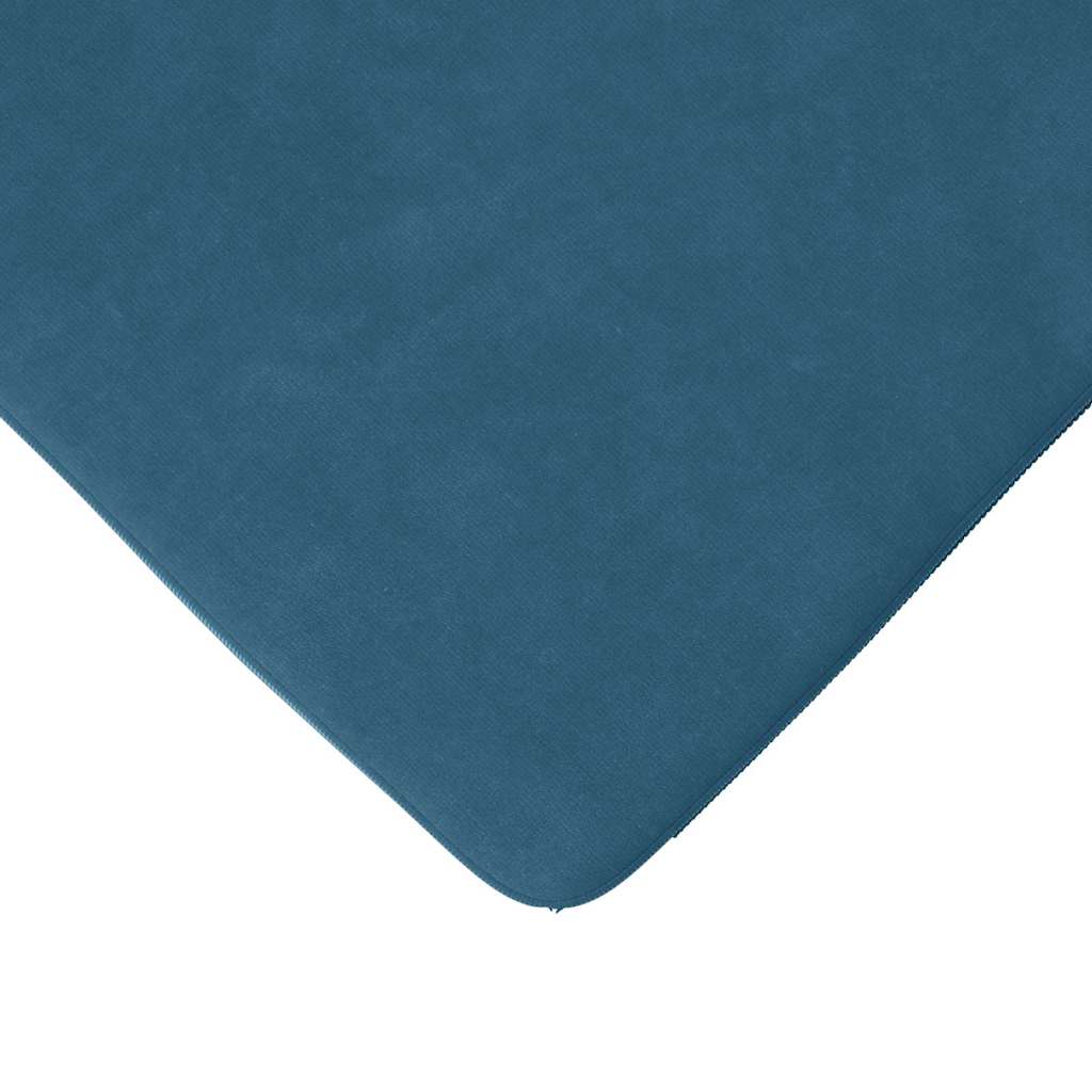 Cuscini per Seduta 4 pz Velluto Blu 40 x 40 x 3 cm
