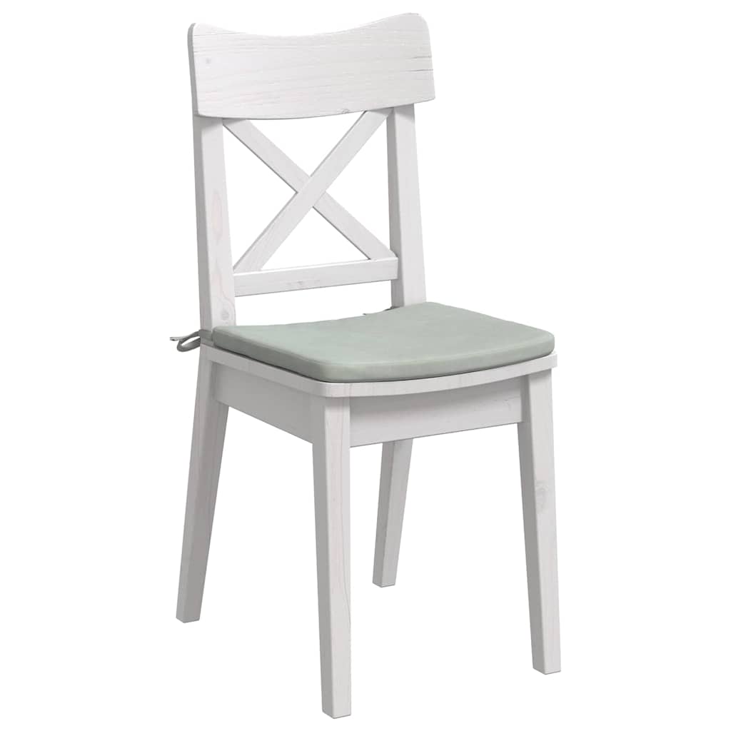 Cuscini per Seduta 4 pz Velluto Grigio chiaro 40 x 40 x 3 cm