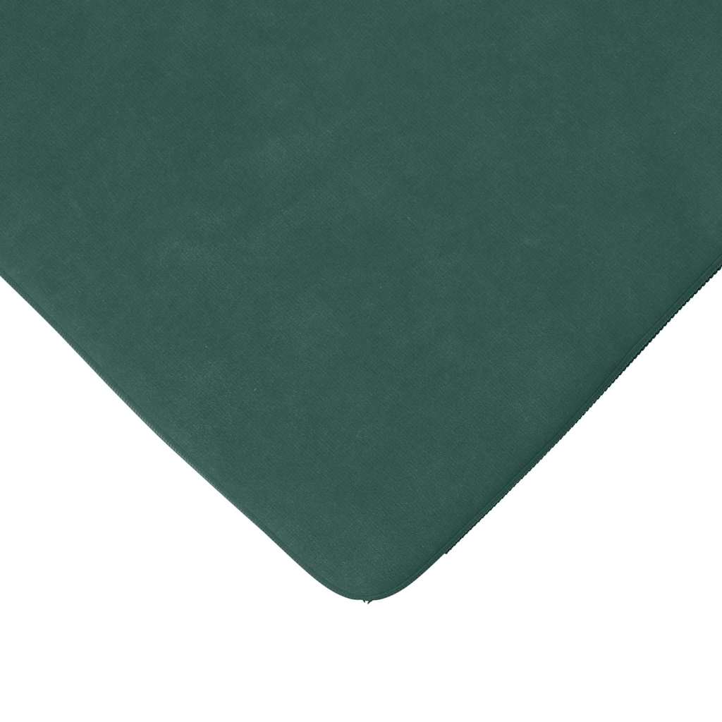 Cuscini per Seduta 4 pz Velluto Verde Scuro 40 x 40 x 3 cm