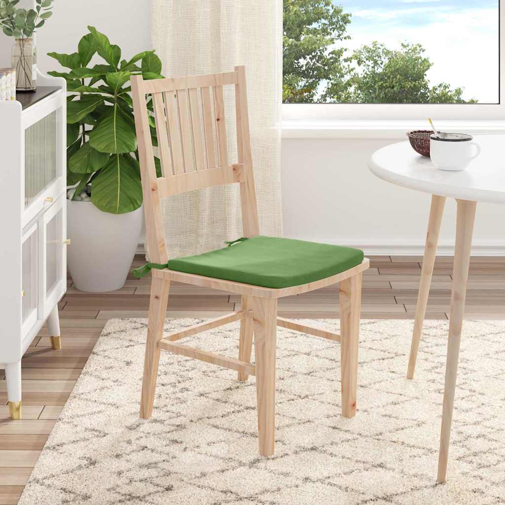 Cuscini per Seduta 4 pz Velluto Verde chiaro 40 x 40 x 3 cm