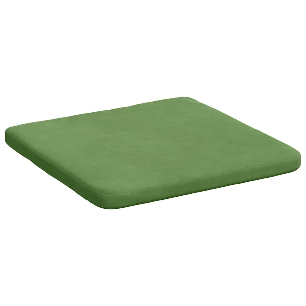Cuscini per Seduta 4 pz Velluto Verde chiaro 40 x 40 x 3 cm