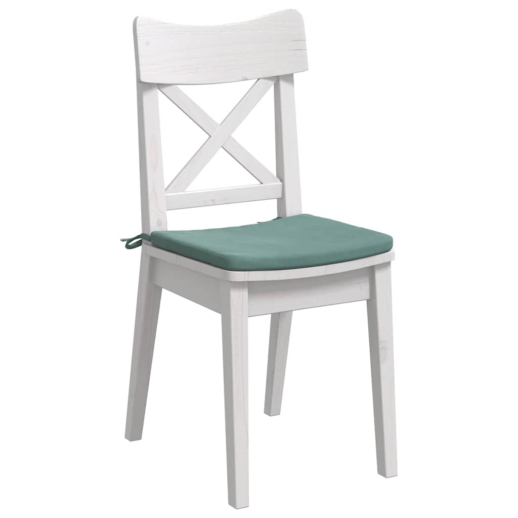 Cuscini per Seduta 4 pz Velluto Verde Mare 40 x 40 x 3 cm