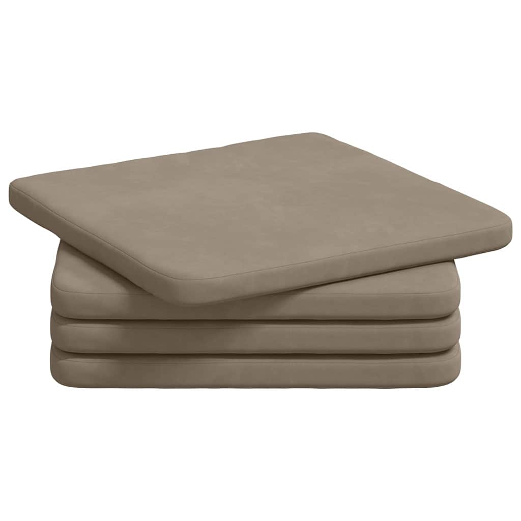 Cuscini per Seduta 4 pz Tessuto in Microfibra Talpa
