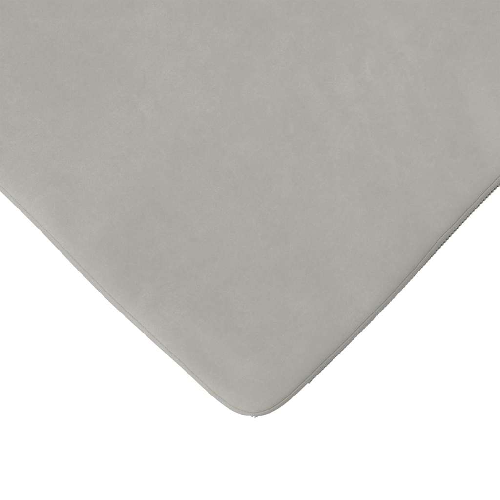 Cuscini per Seduta 4 pz Tessuto in Microfibra Grigio chiaro