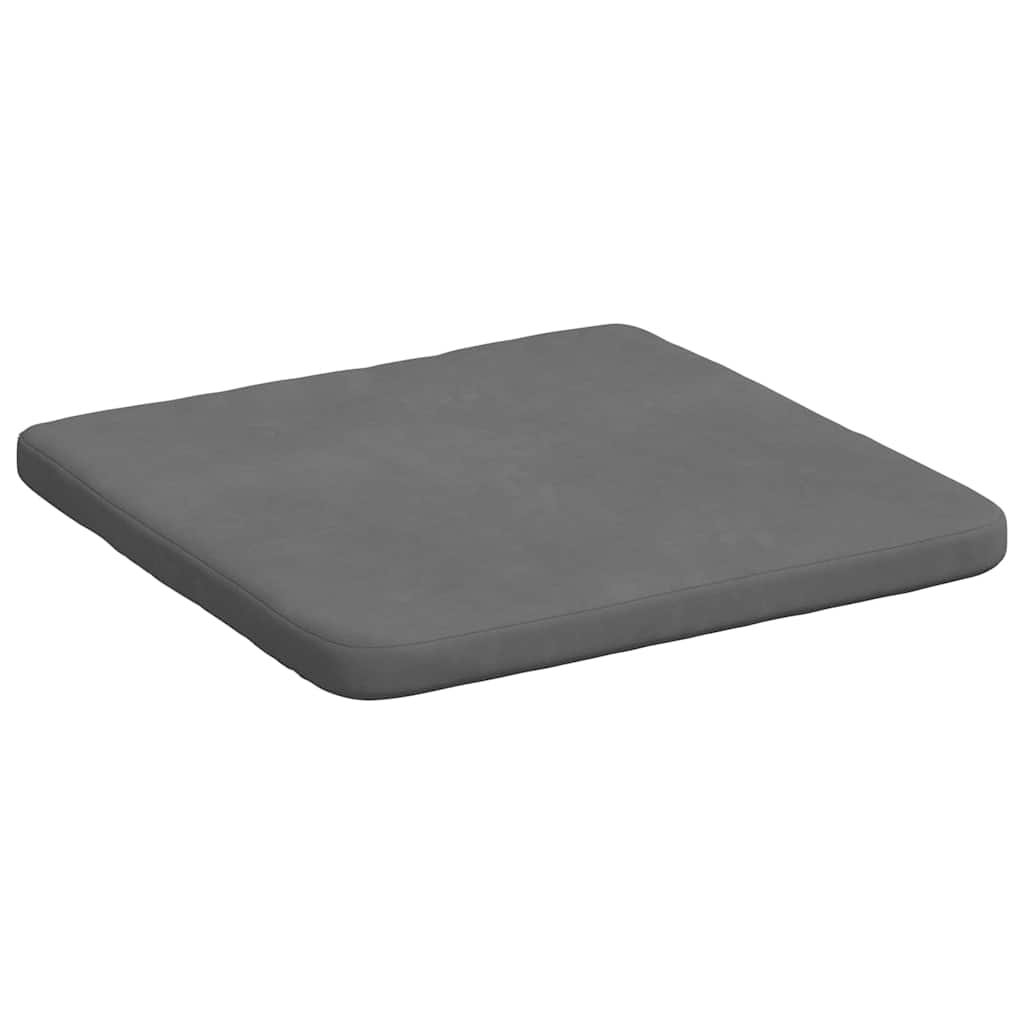 Cuscini per Seduta 4 pz Tessuto in Microfibra Grigio scuro