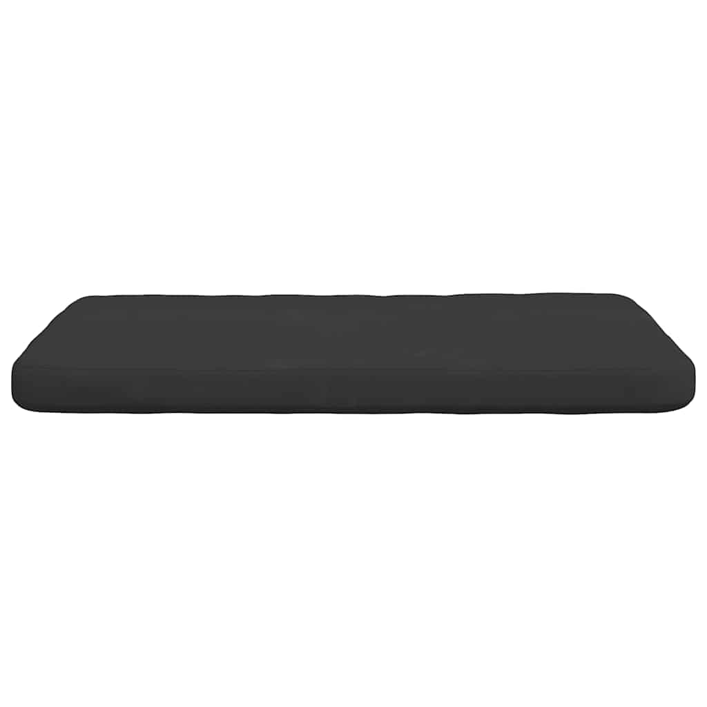 Cuscini per Seduta 4 pz Tessuto in Microfibra Nero