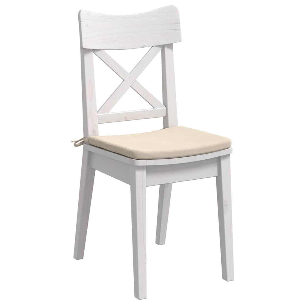 Cuscini per Seduta 4 pz Tessuto in Microfibra Beige