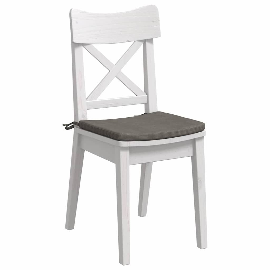Cuscini per Seduta 4 pz Tessuto in Cords Grigio Chiaro