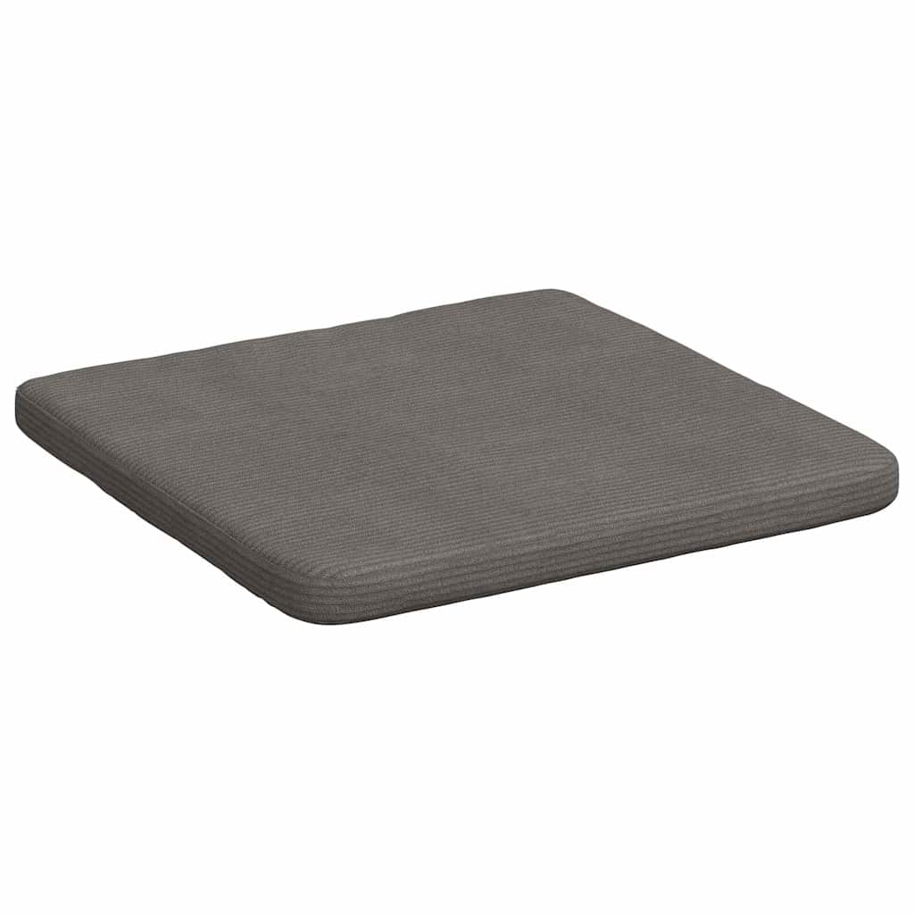 Cuscini per Seduta 4 pz Tessuto in Cords Grigio Chiaro
