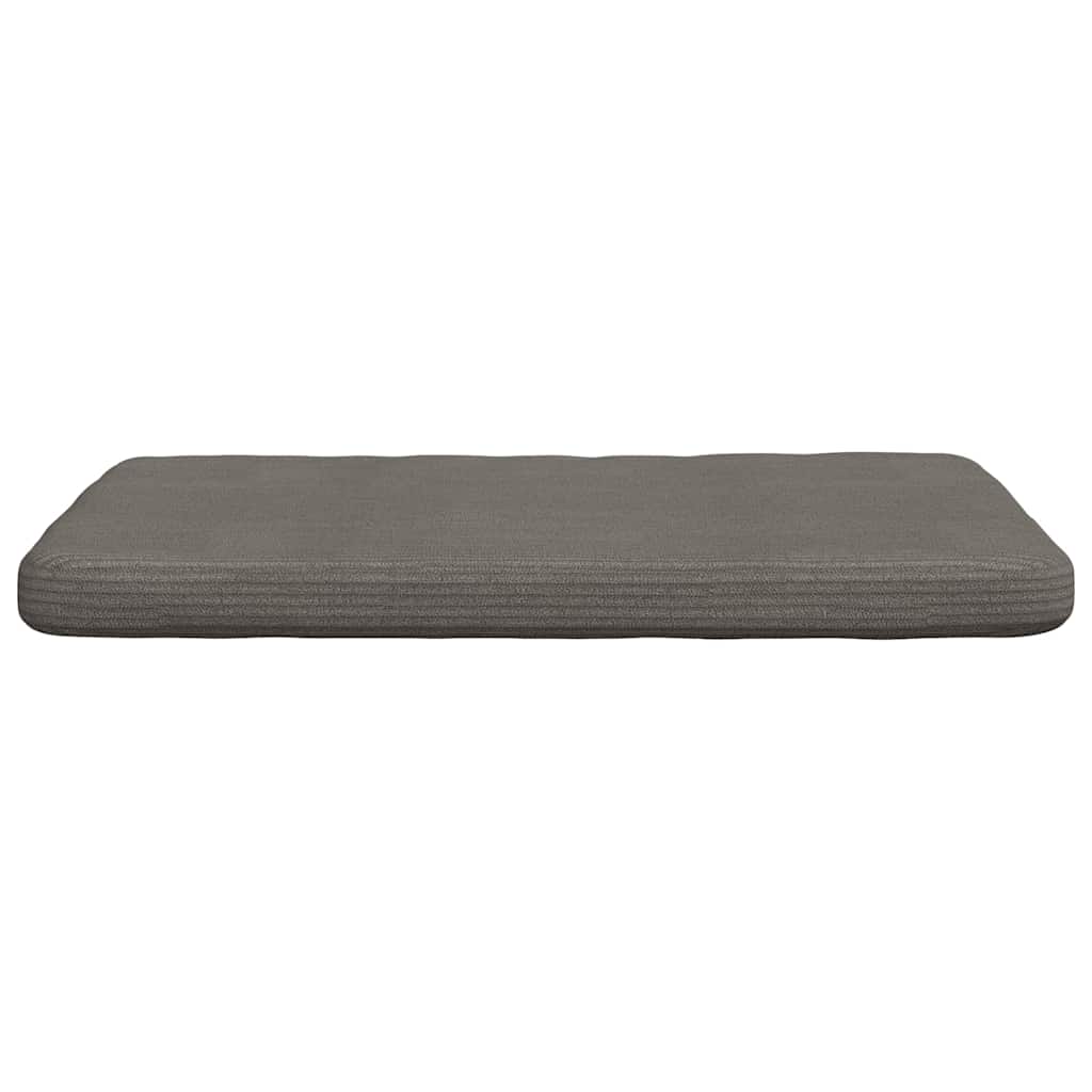 Cuscini per Seduta 4 pz Tessuto in Cords Grigio Chiaro