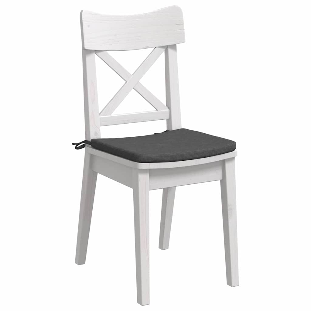 Cuscini per Seduta 4 pz Tessuto in Cords Grigio Scuro