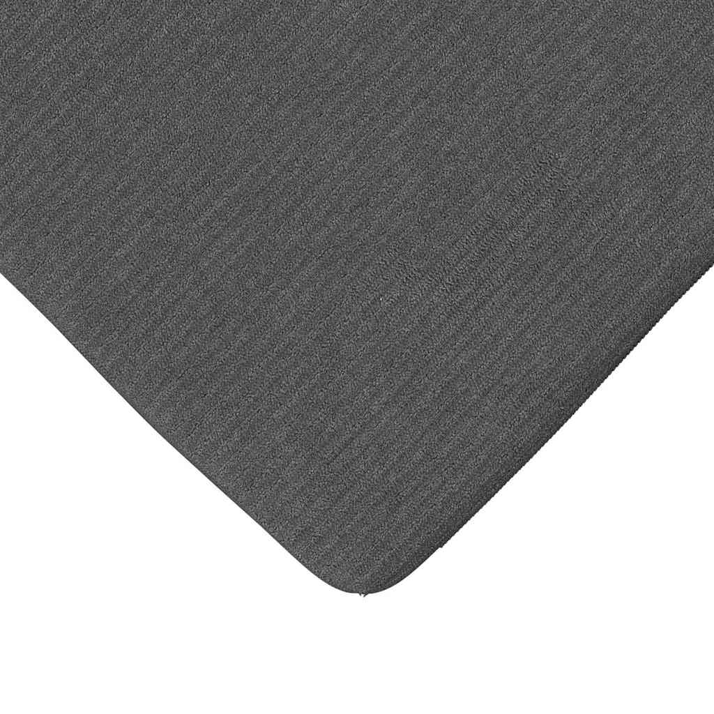 Cuscini per Seduta 4 pz Tessuto in Cords Grigio Scuro