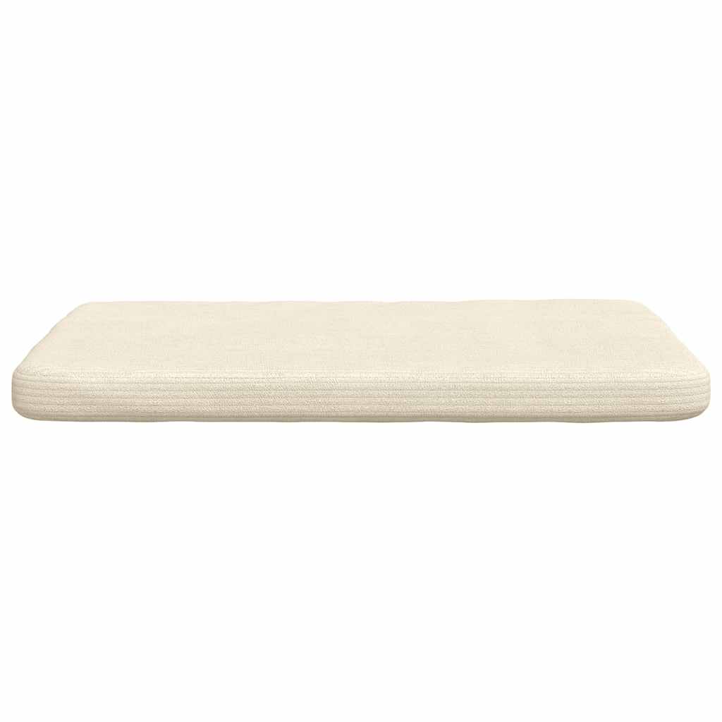 Cuscini per Seduta 4 pz Tessuto in Cords Crema 40 x 40 x 3 cm