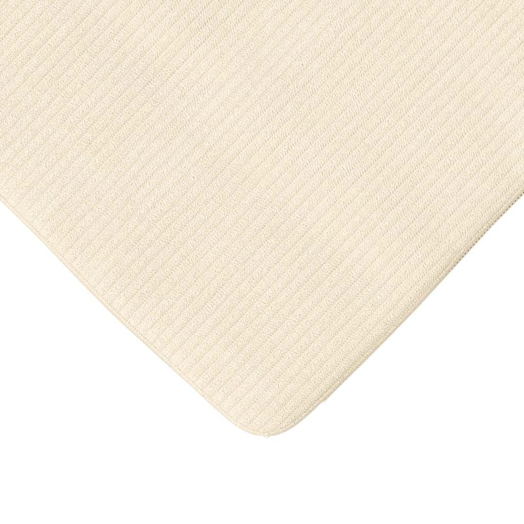 Cuscini per Seduta 4 pz Tessuto in Cords Crema 40 x 40 x 3 cm