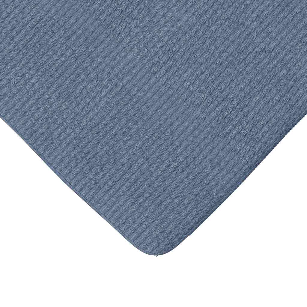 Cuscini per Seduta 4 pz Tessuto in Cords Blu 40 x 40 x 3 cm