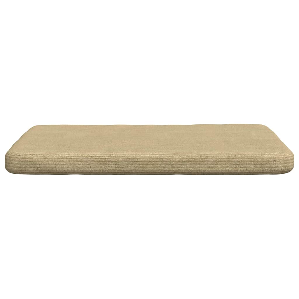 Cuscini per Seduta 4 pz Tessuto in Cords Grigio Verde