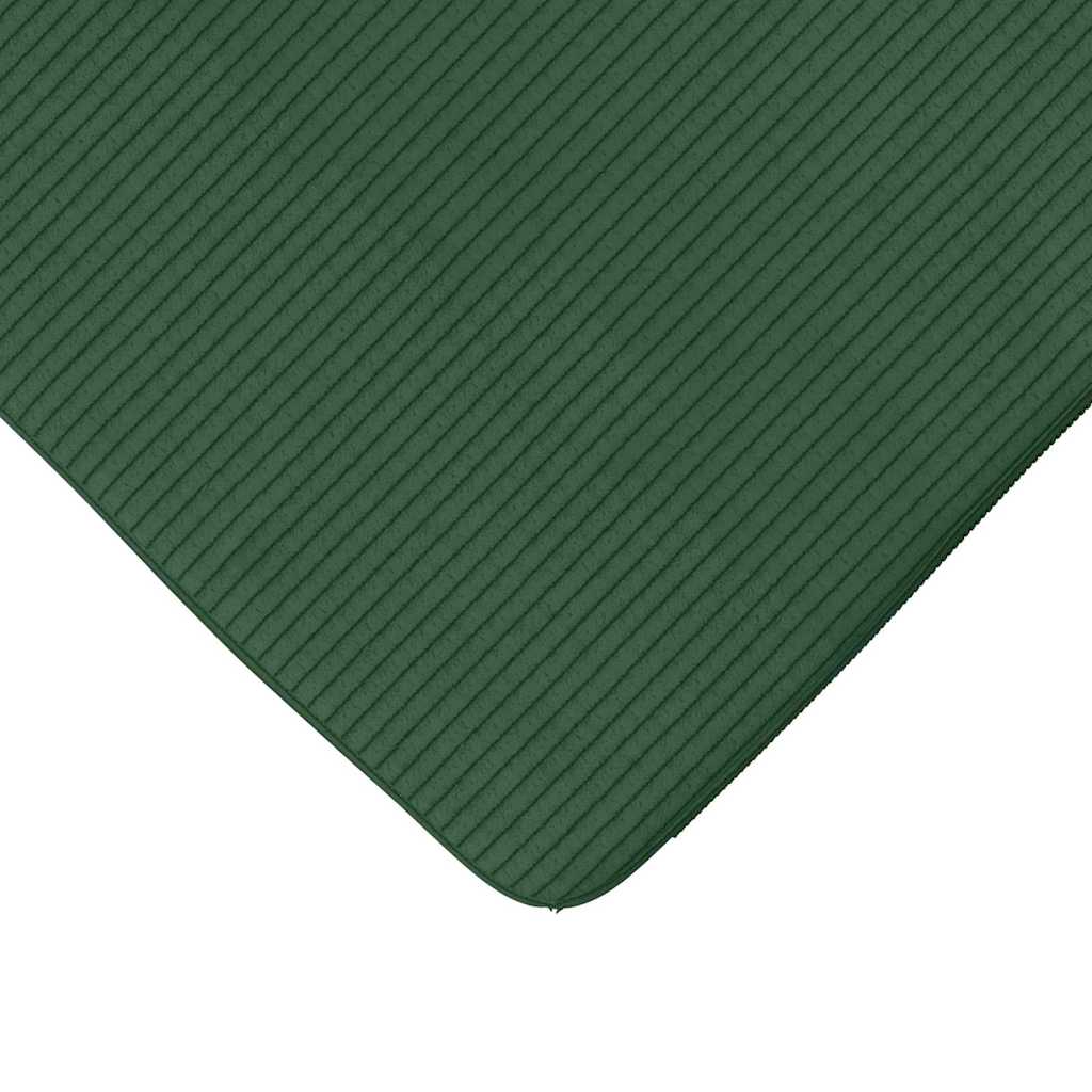 Cuscini per Seduta 4 pz Tessuto in Cords Verde Scuro