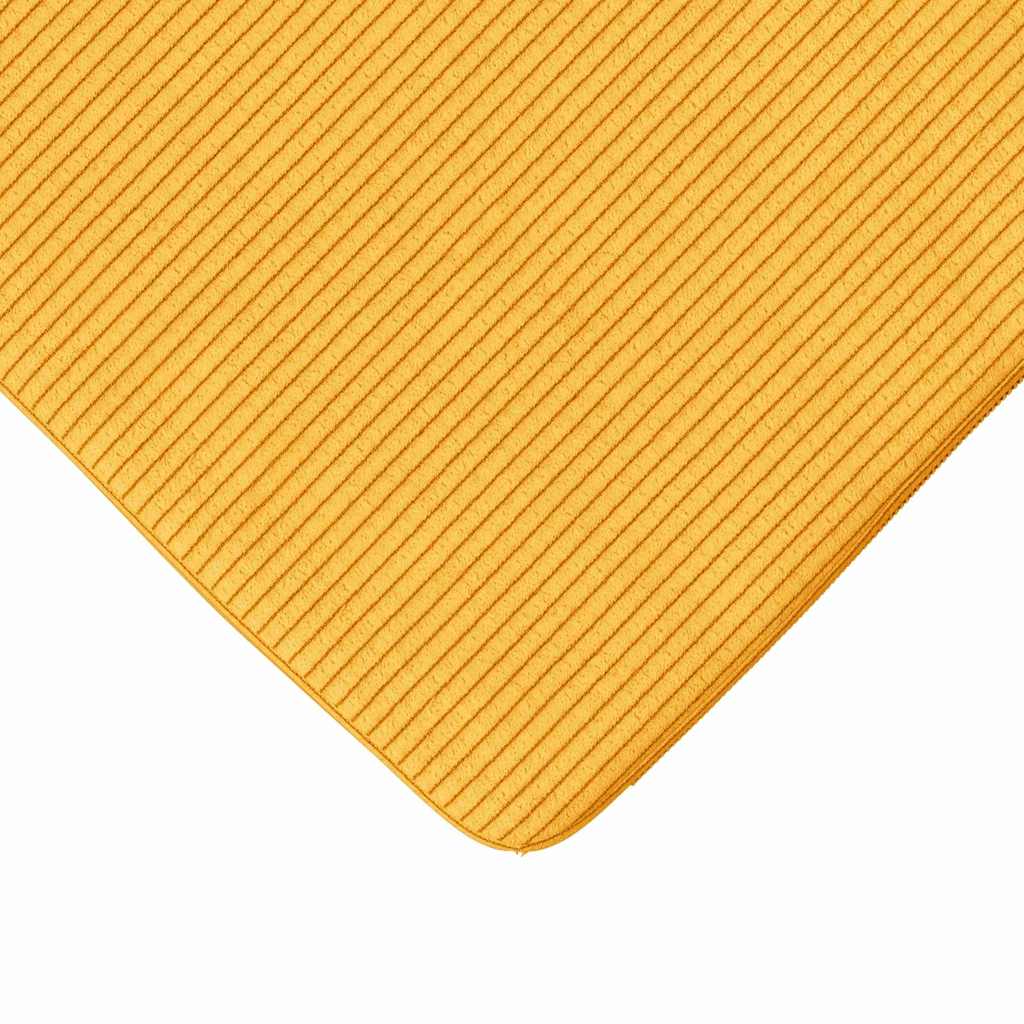 Cuscini per Seduta 4 pz Tessuto in Cords Giallo Chiaro