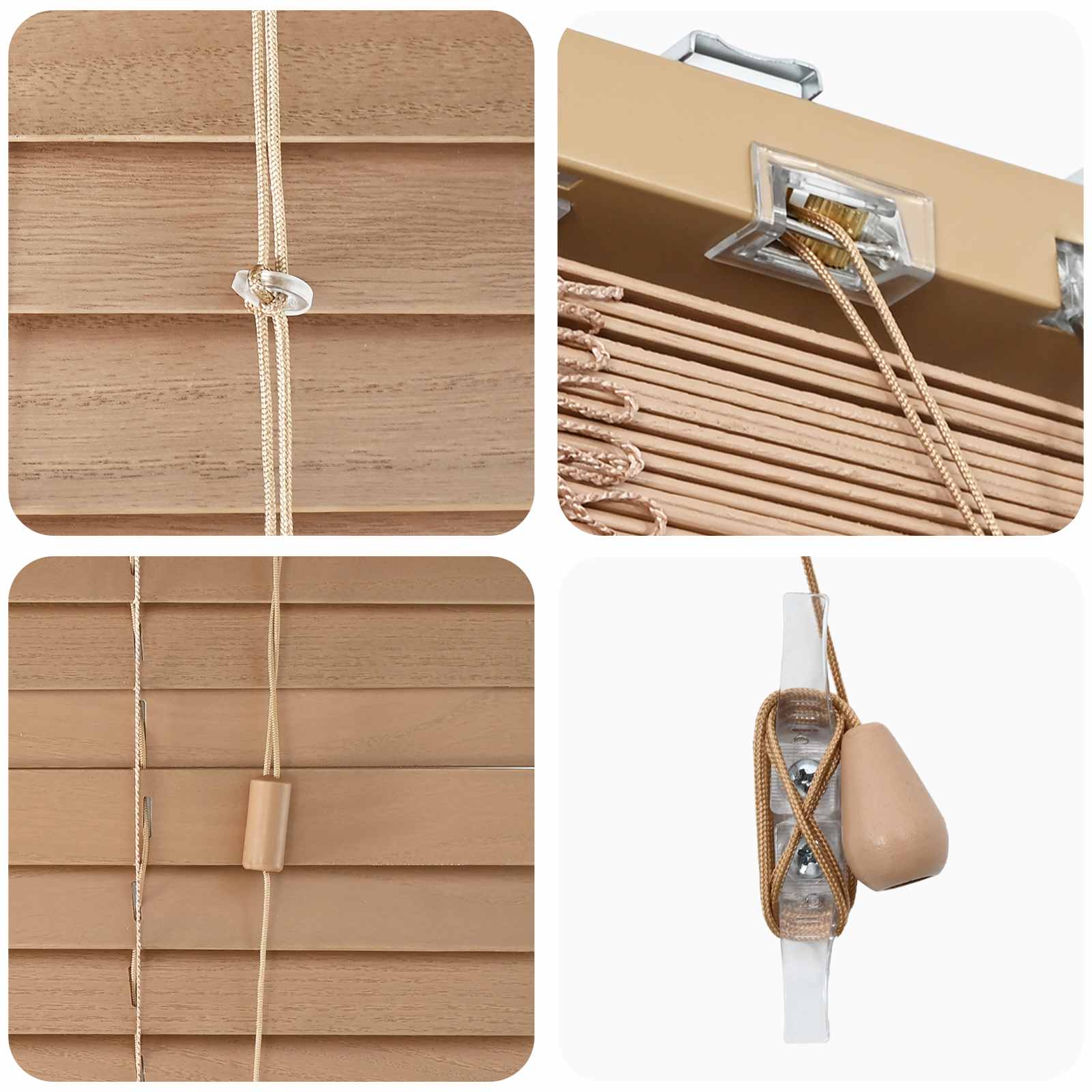 Tenda Veneziana Aspetto Quercia 60 x 130 cm 35 mm