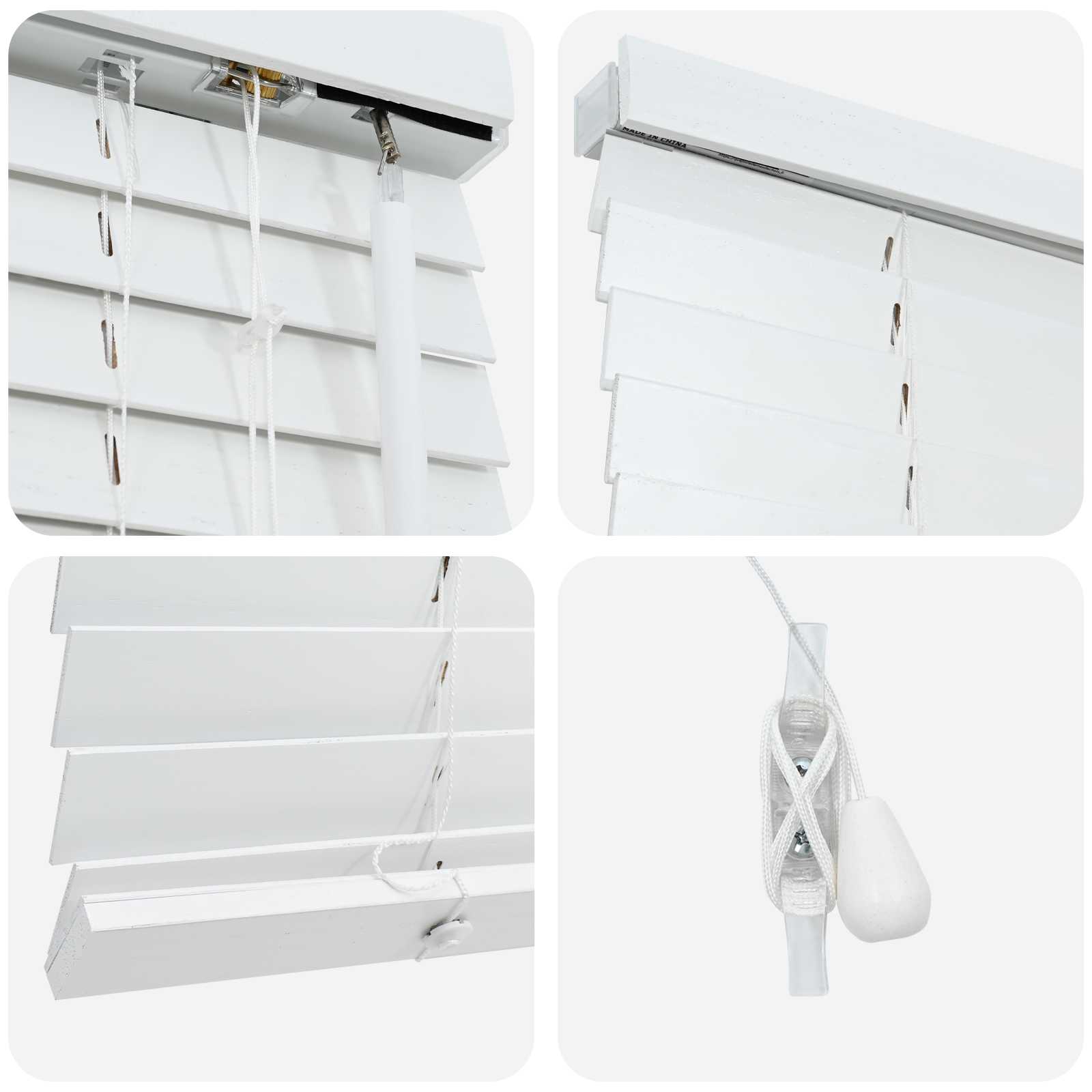 Tenda Veneziana Bianco 130 x 160 cm 35 mm
