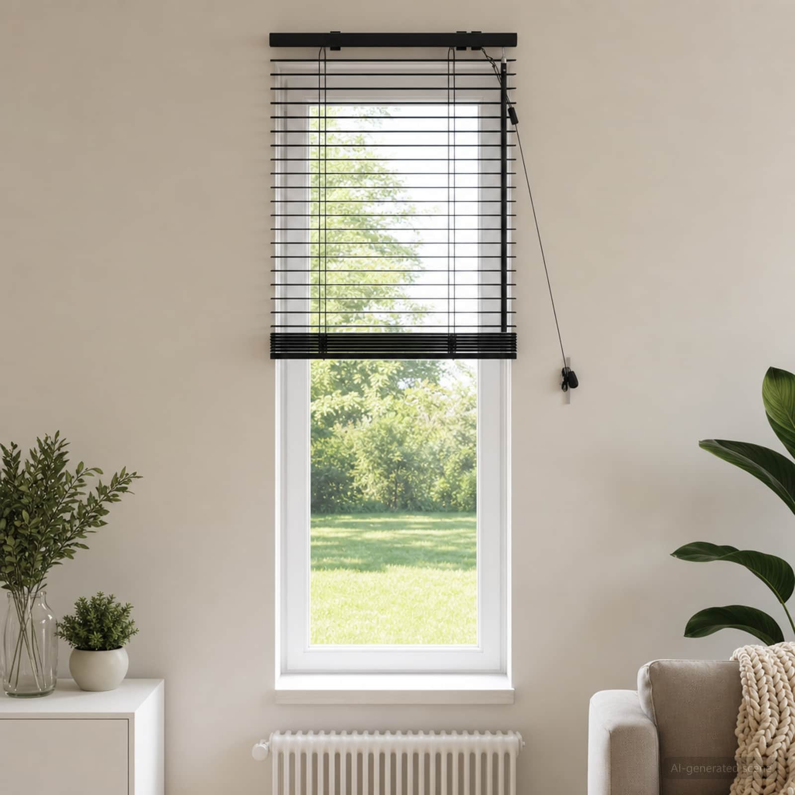 Tenda Veneziana Nero 65 x 130 cm 35 mm