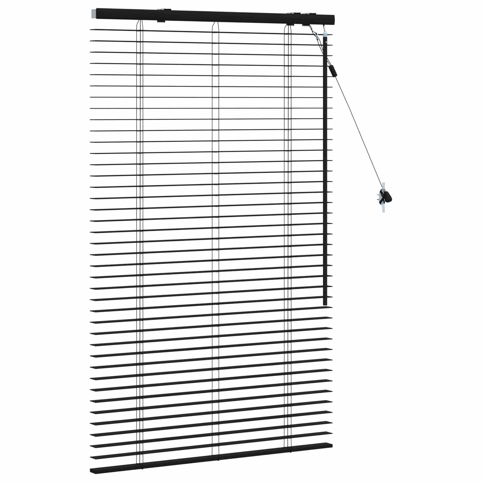Tenda Veneziana Nero 70 x 130 cm 35 mm