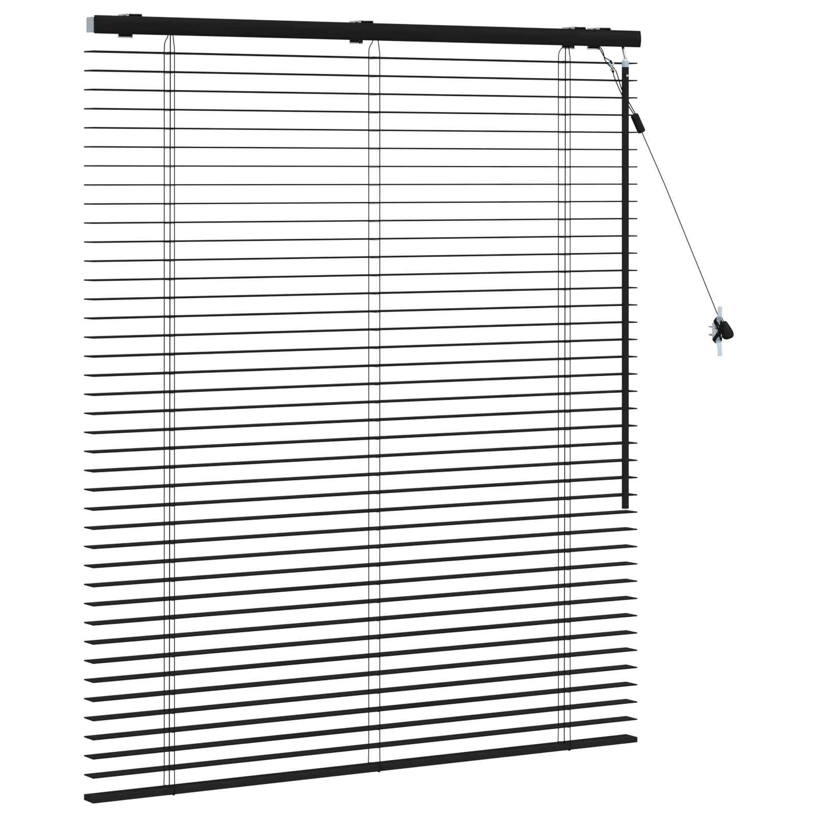 Tenda Veneziana Nero 120 x 130 cm 35 mm