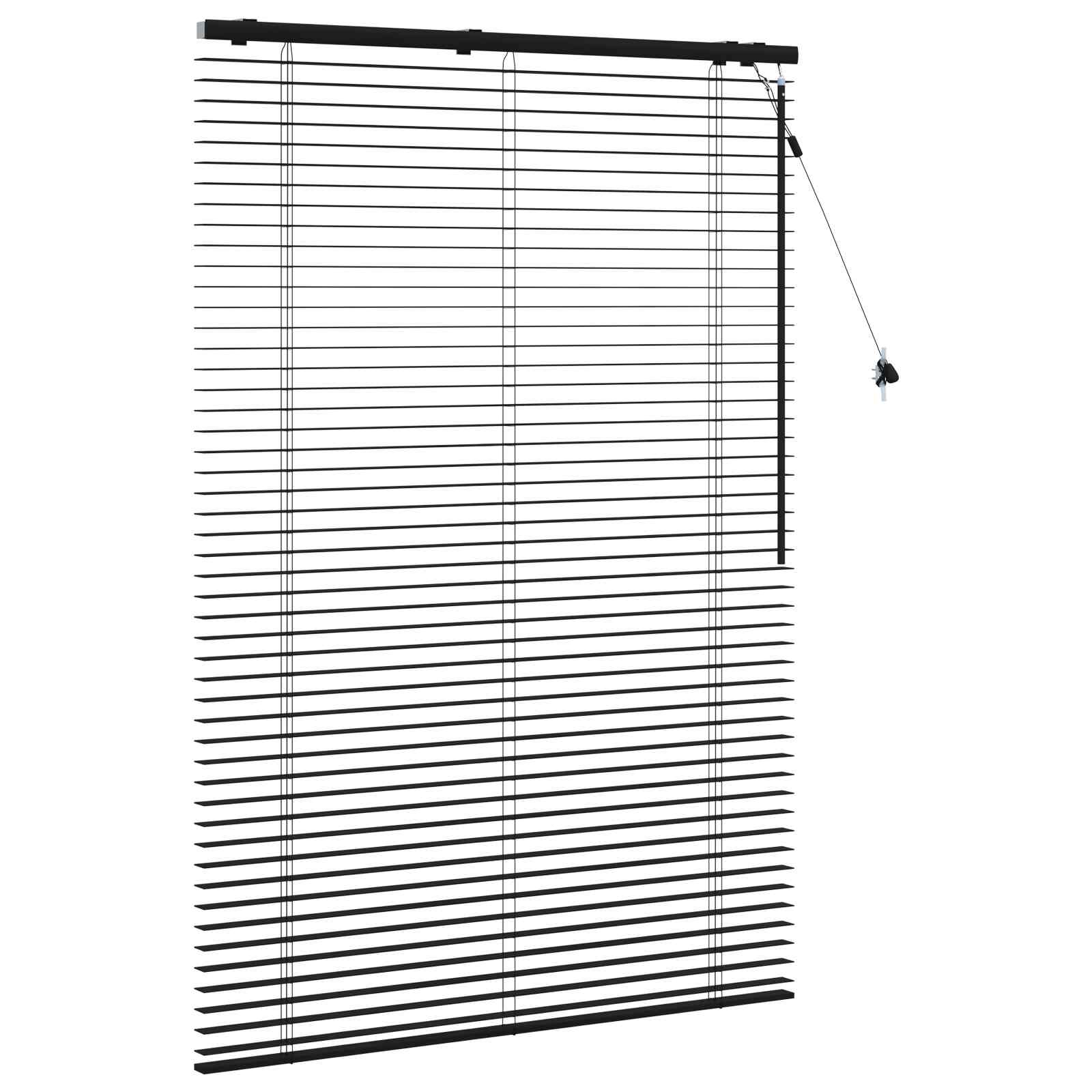 Tenda Veneziana Nero 105 x 160 cm 35 mm