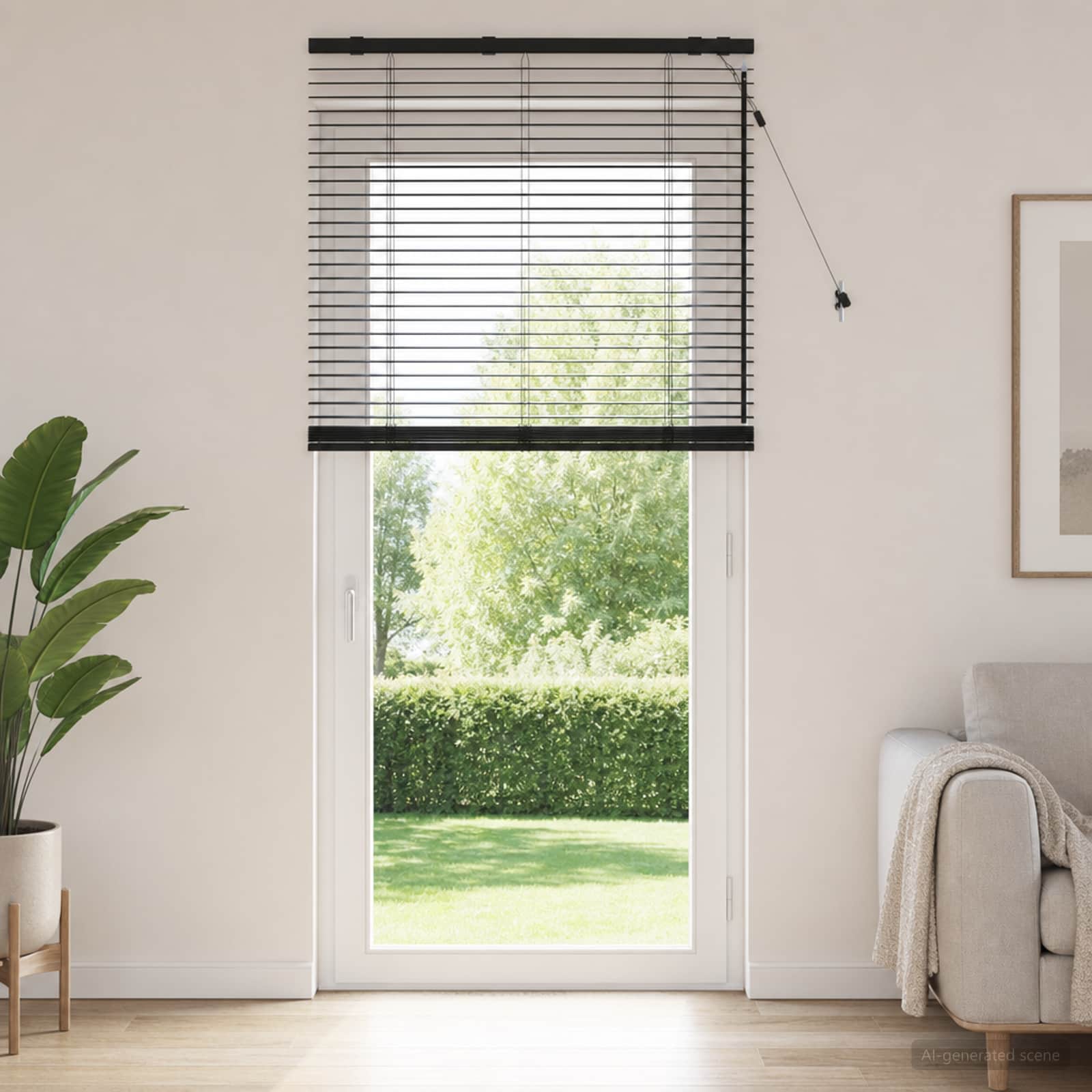 Tenda Veneziana Nero 85 x 250 cm 35 mm