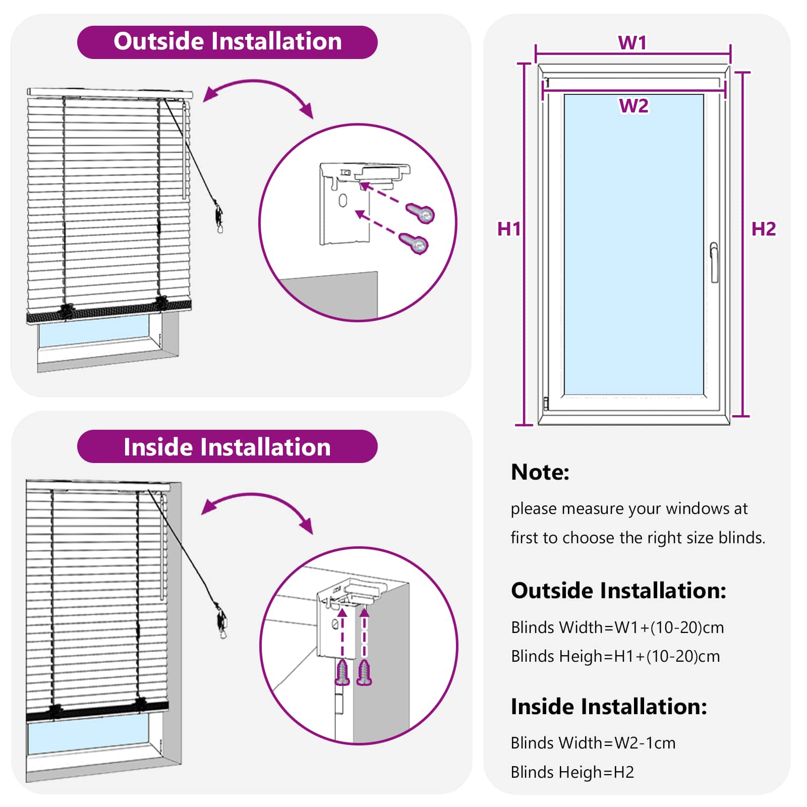 Tenda Veneziana Marrone Scuro 115 x 130 cm 35 mm