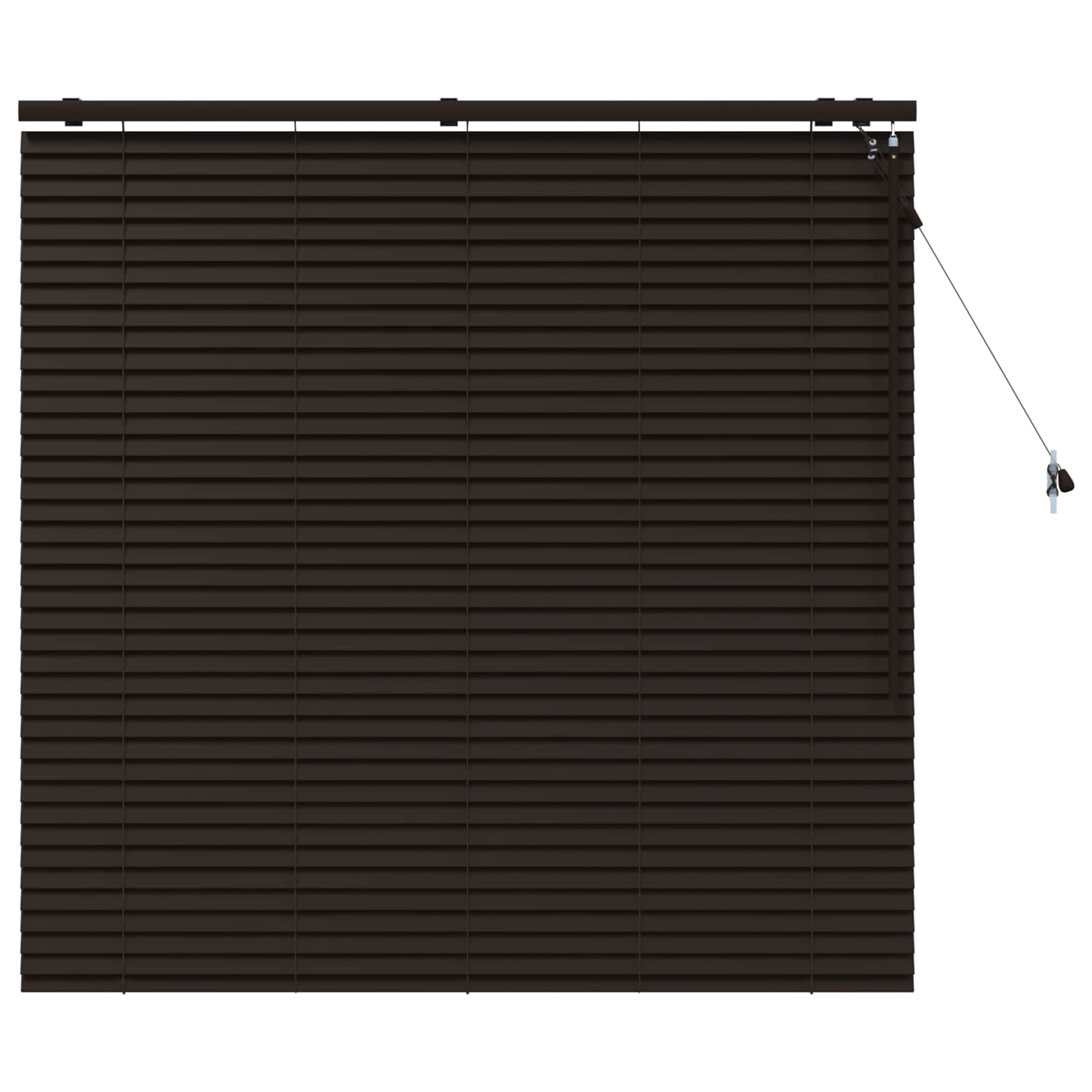 Tenda Veneziana Marrone Scuro 135 x 130 cm 35 mm