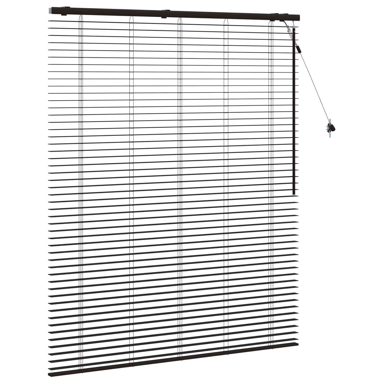 Tenda Veneziana Marrone Scuro 125 x 160 cm 35 mm