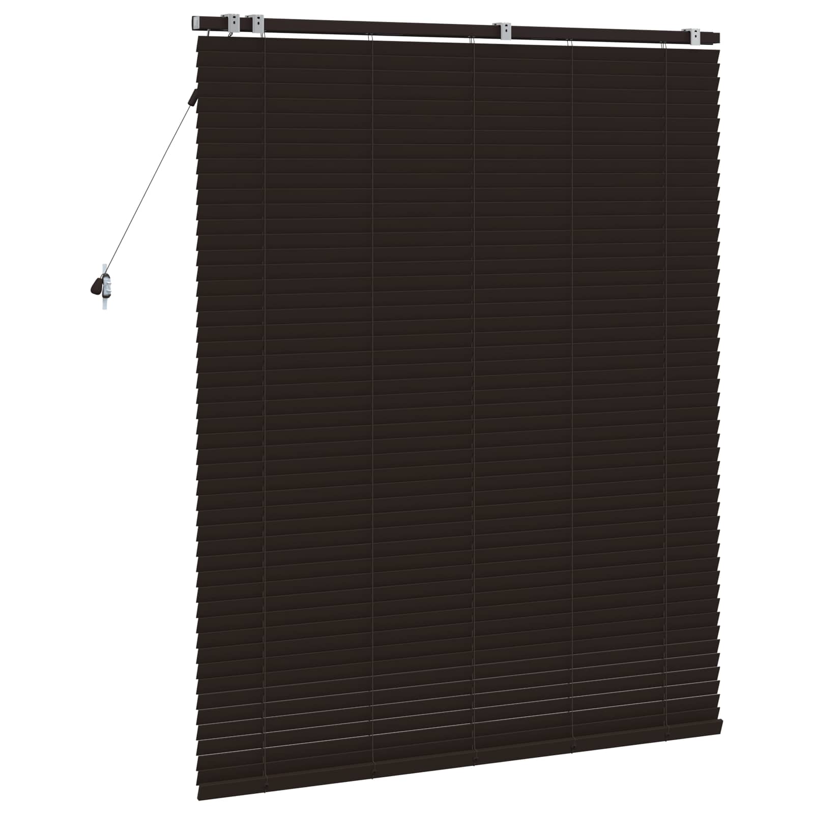 Tenda Veneziana Marrone Scuro 125 x 160 cm 35 mm