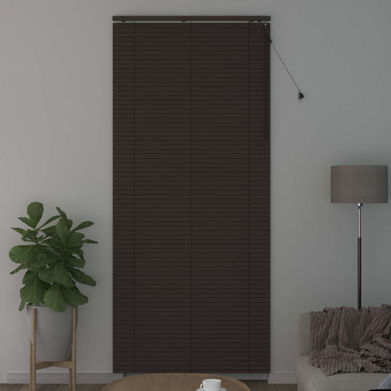 Tenda Veneziana Marrone Scuro 110 x 250 cm 35 mm