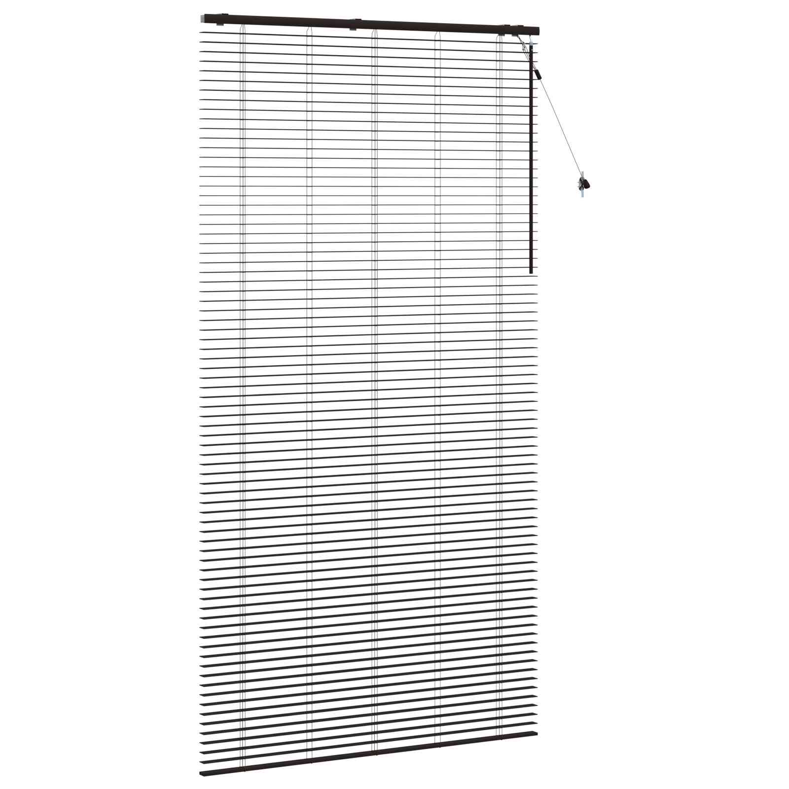 Tenda Veneziana Marrone Scuro 125 x 250 cm 35 mm
