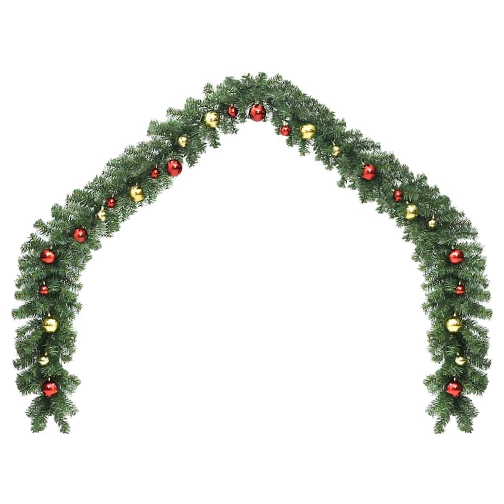 Ghirlanda di Natale 2 pz 600 LED Verde 20 m PVC