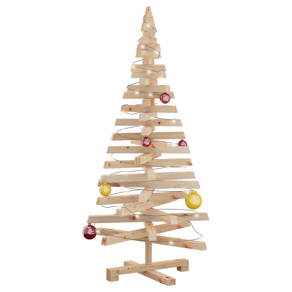 Alberi di Natale Naturale 120 cm Legno di pino massello