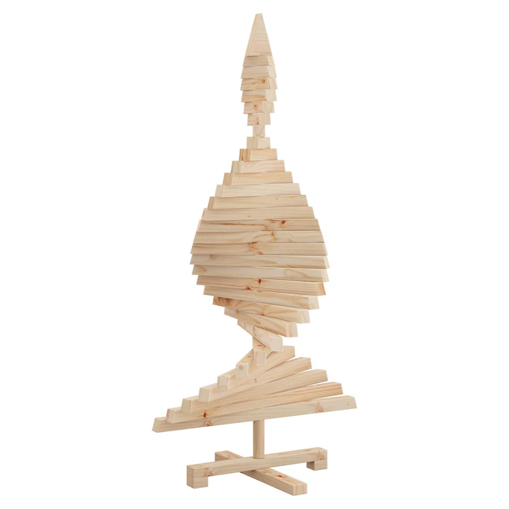 Alberi di Natale Naturale 120 cm Legno di pino massello