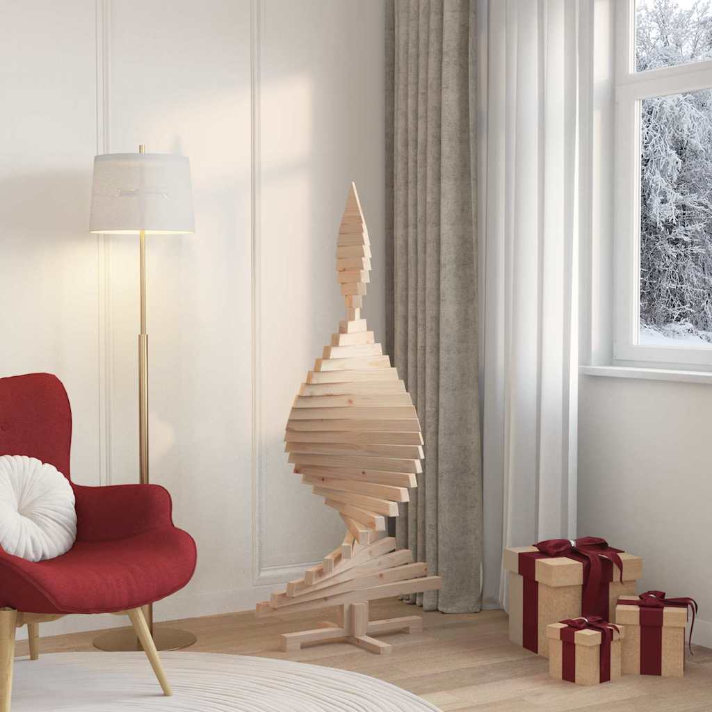 Alberi di Natale Naturale 150 cm Legno di pino massello