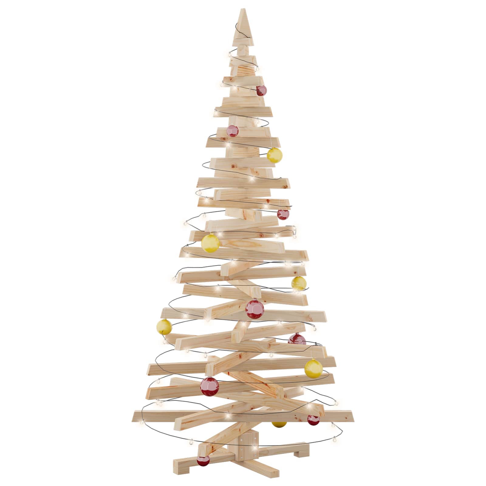 Alberi di Natale Naturale 180 cm Legno di pino massello