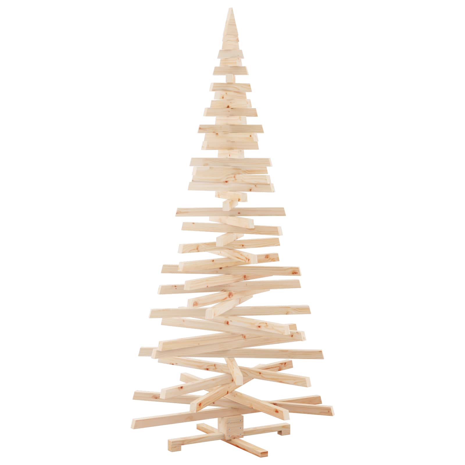 Alberi di Natale Naturale 210 cm Legno di pino massello