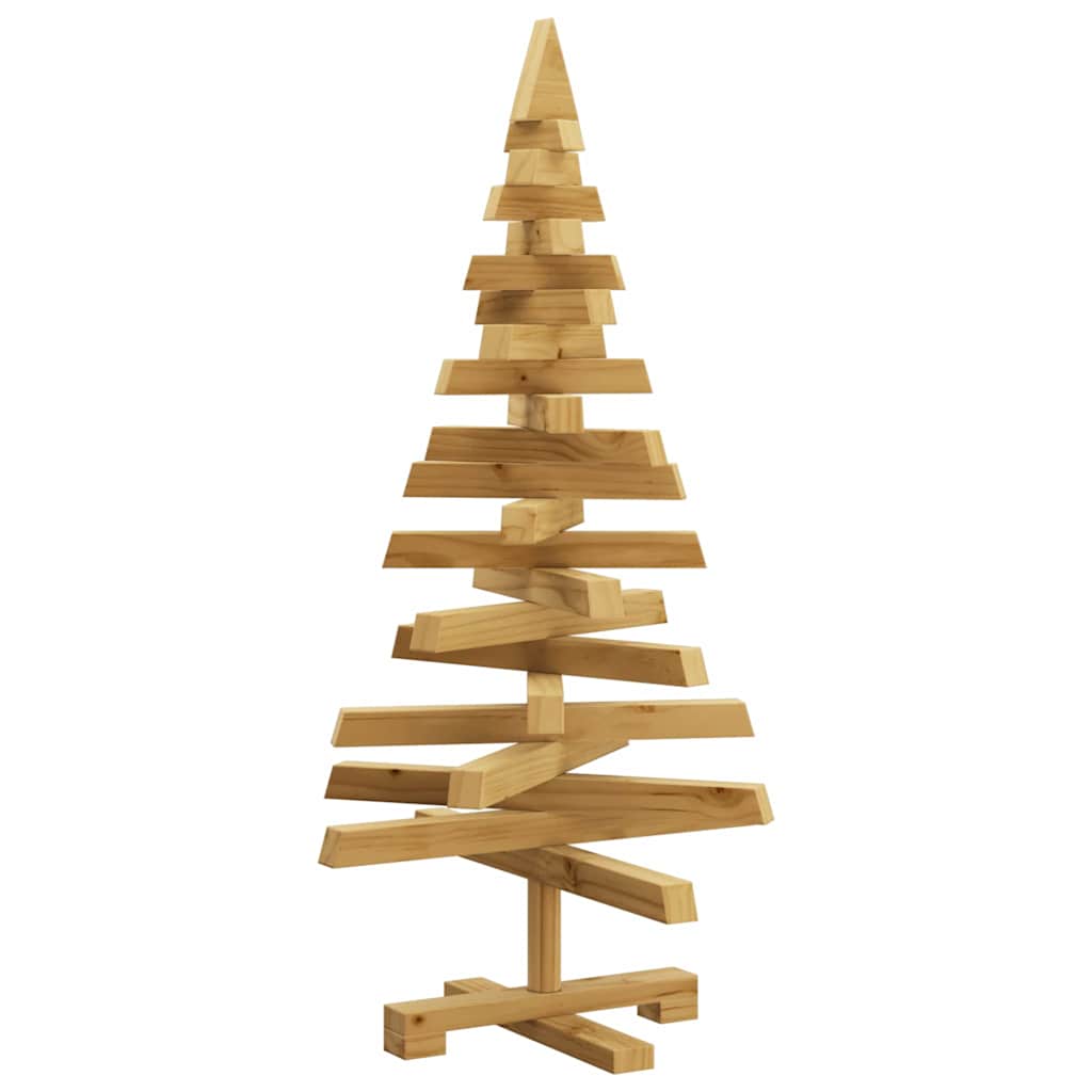 Alberi di Natale Marrone 90 cm Legno di pino massello
