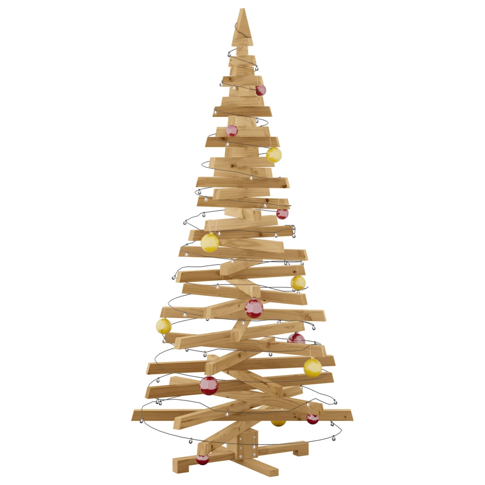 Alberi di Natale Marrone 180 cm Legno di pino massello