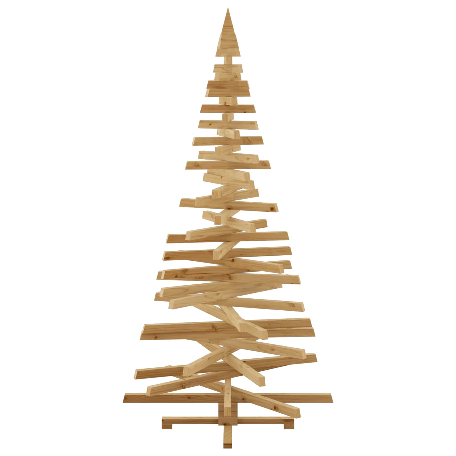 Alberi di Natale Marrone 210 cm Legno di pino massello