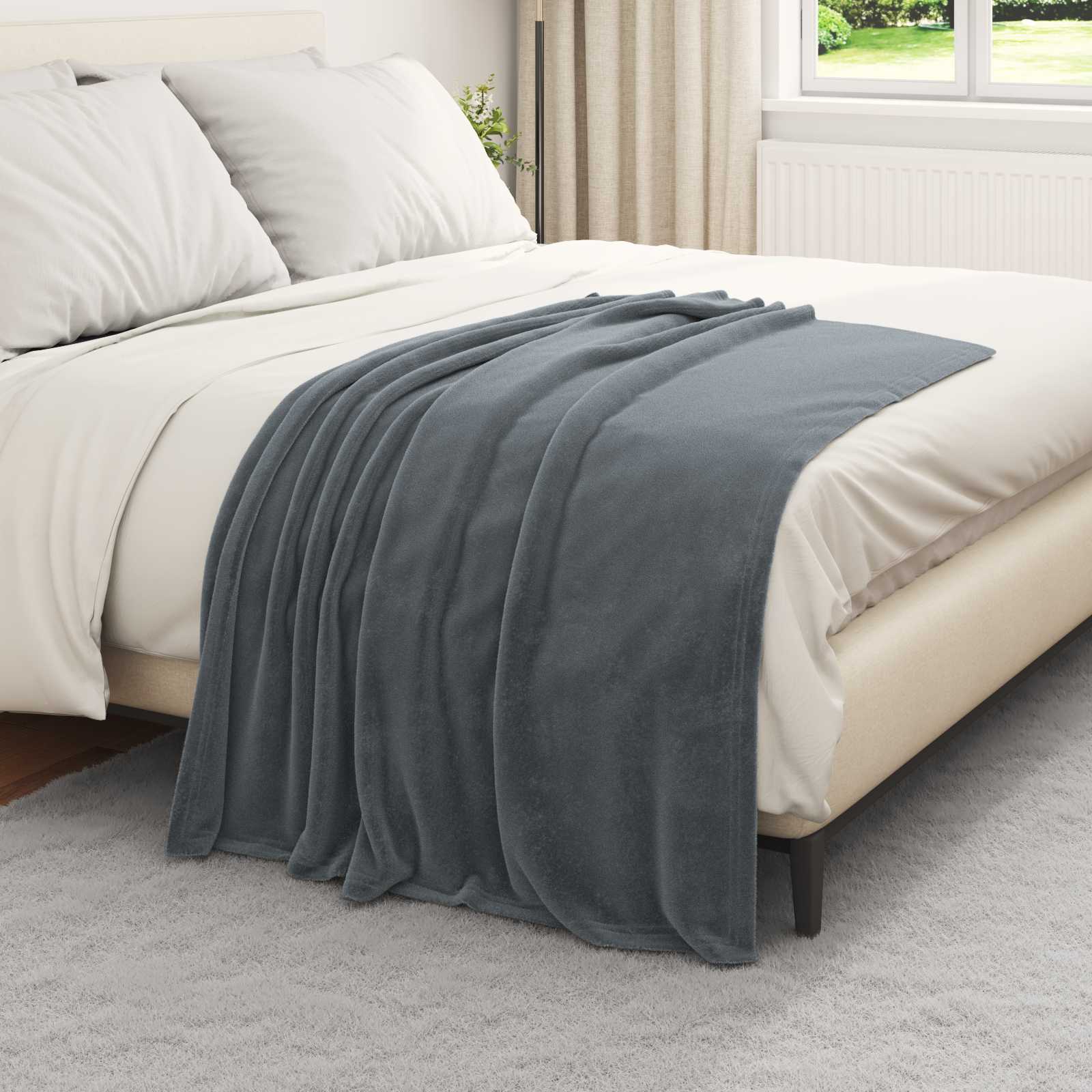 Coperta Grigio Scuro 130 x 150 cm 0.51 kg Panno