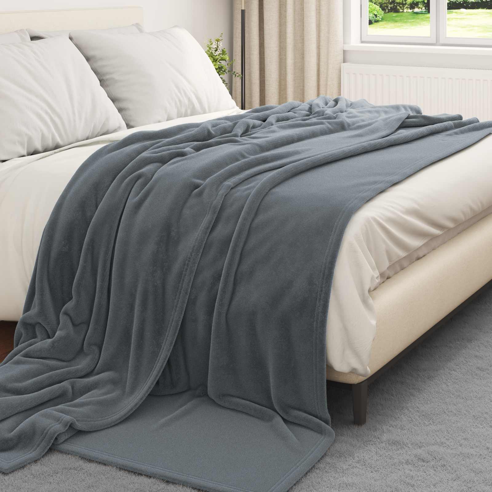 Coperta Grigio Scuro 240 x 270 cm 1.69 kg Panno